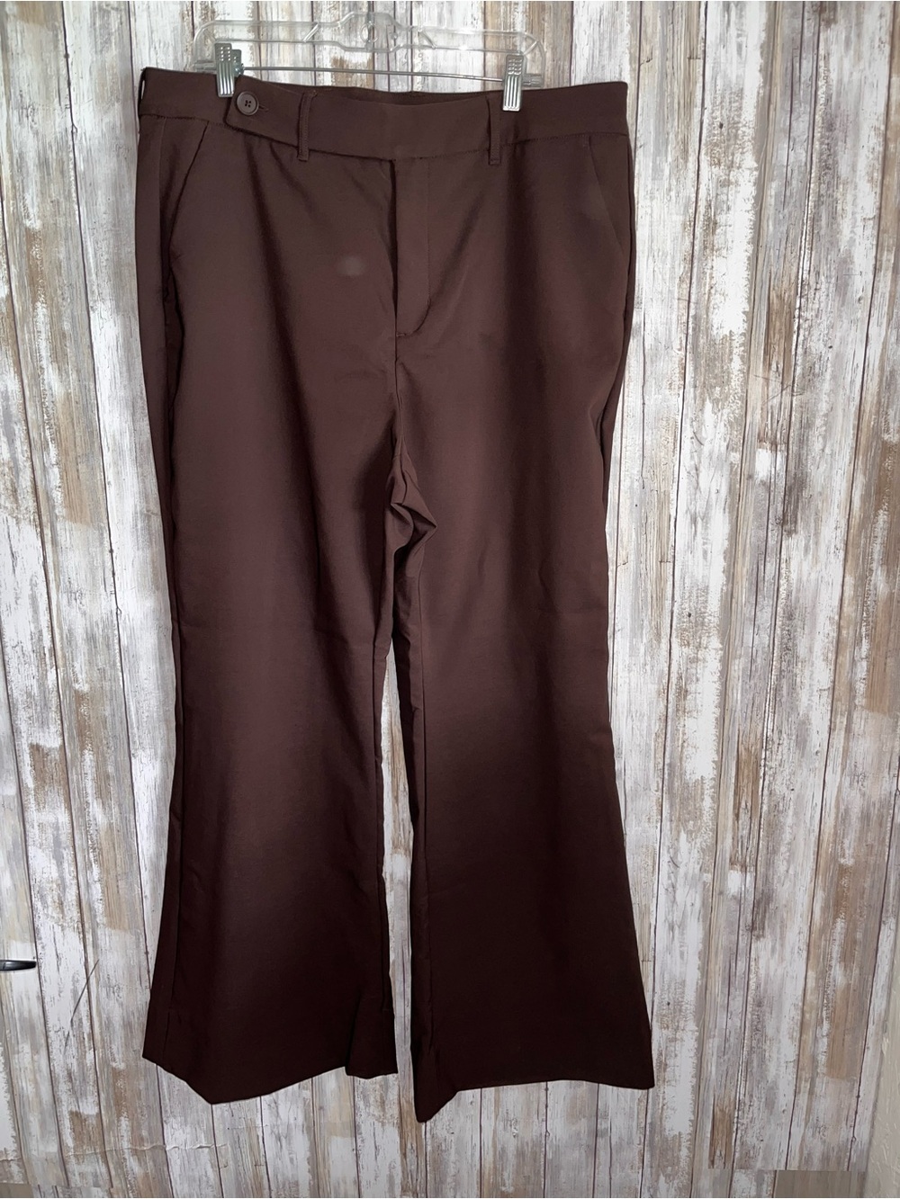 Torrid Studio Coffee Bean Luxe Ponte Flare Trousers Career Pants 18 NWT - Picture 2 of 9
